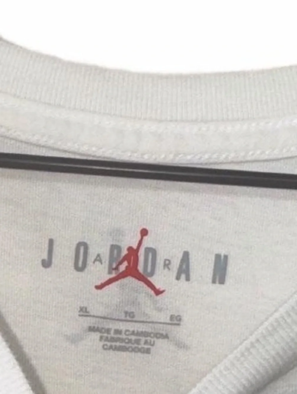 Jordan Graphic T-Shirt with Red Sneakers Print | Men’s XL